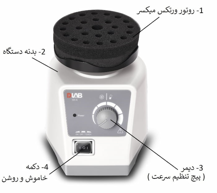 اجزای ورتکس میکسر